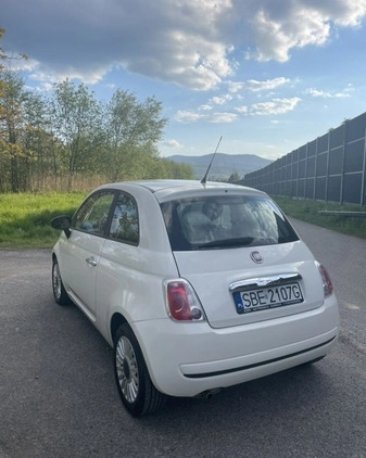 Fiat 500 cena 17800 przebieg: 159000, rok produkcji 2008 z Biała małe 301